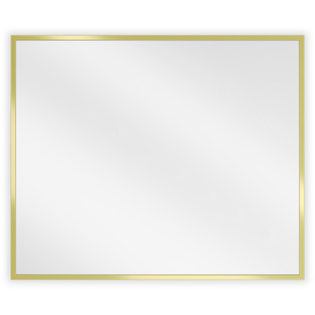 Mexen Loft obdélníkové koupelnové zrcadlo 60 x 50 cm, kartáčovaný zlatý rám - 9852-060-050-000-50