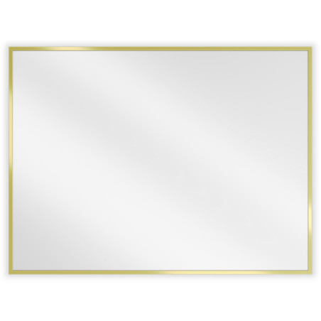 Mexen Loft obdélníkové koupelnové zrcadlo 80 x 60 cm, zlatý rám - 9852-080-060-000-50