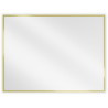 Mexen Loft obdélníkové koupelnové zrcadlo 80 x 60 cm, zlatý rám - 9852-080-060-000-50
