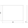 Mexen Loft obdélníkové koupelnové zrcadlo 80 x 60 cm, zlatý rám - 9852-080-060-000-50