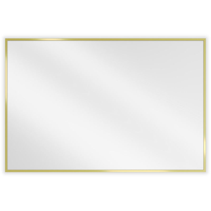 Mexen Loft obdélníkové koupelnové zrcadlo 90 x 60 cm, zlatý rám - 9852-090-060-000-50