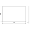 Mexen Loft obdélníkové koupelnové zrcadlo 90 x 60 cm, černý rám - 9852-090-060-000-70