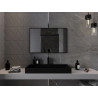 Mexen Loft obdélníkové koupelnové zrcadlo 90 x 60 cm, černý rám - 9852-090-060-000-70
