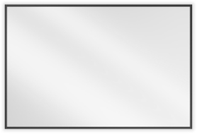 Mexen Loft obdélníkové koupelnové zrcadlo 90 x 60 cm, černý rám - 9852-090-060-000-70