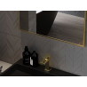 Mexen Loft obdélníkové koupelnové zrcadlo 50 x 40 cm, zlatý rám - 9852-050-040-000-50