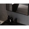 Mexen Loft obdélníkové koupelnové zrcadlo 60 x 40 cm, černý rám - 9852-060-040-000-70