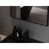 Mexen Loft obdélníkové koupelnové zrcadlo 90 x 60 cm, černý rám - 9852-090-060-000-70