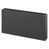 Mexen Flat CF33 deskový radiátor 900 x 1800 mm, boční připojení, 5401 W, antracit - W433F-090-180-66