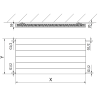 Mexen CL11 Line radiátor deskový 600 x 1100 mm, boční připojení, 862 W, antracit - W411L-060-110-66