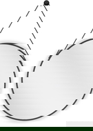 Mexen String koupelnové zrcadlo kulaté 60 cm, černý rám - 9854-060-060-000-70