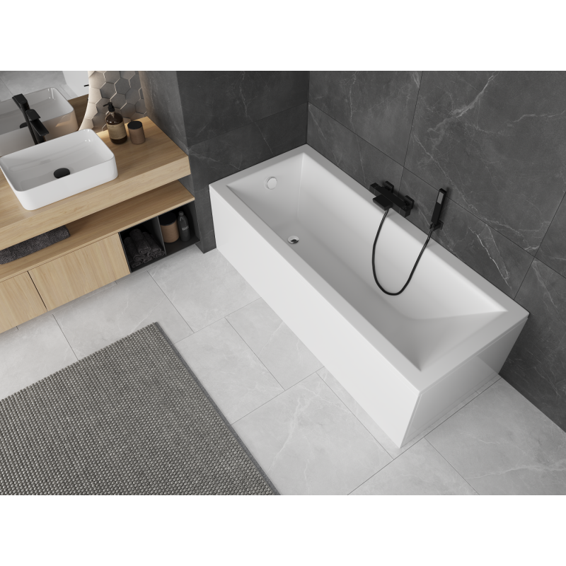 Mexen Cubik obdélníková vana 140 x 70 cm s krytem, bílá - 55031407000X