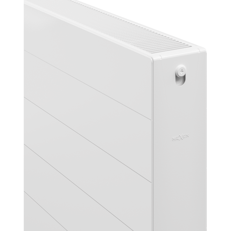 Mexen Line CL22 deskový radiátor 400 x 1800 mm, boční připojení, 2049 W, bílý - W422L-040-180-00