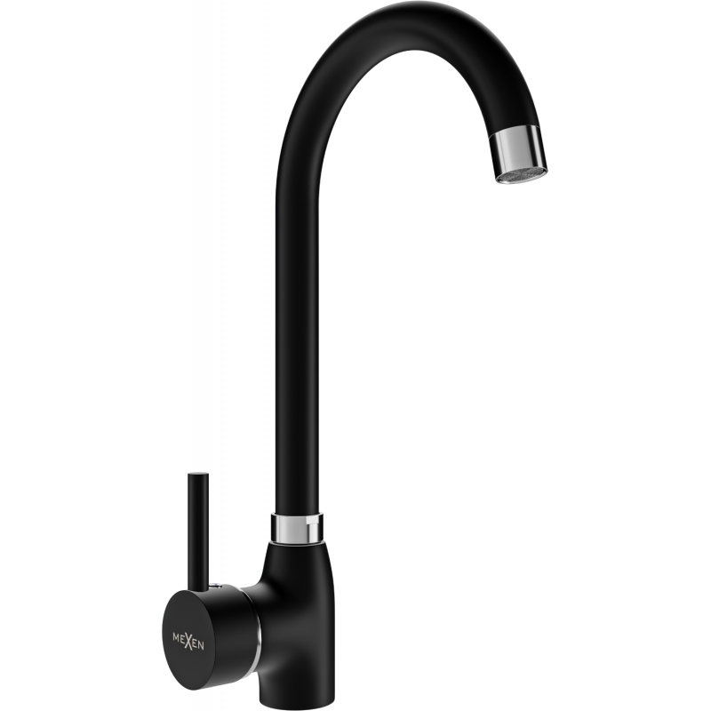 Mexen Telma kuchyňská baterie, černá - 670200-70