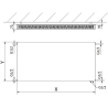 Mexen CVF21 Ploché deskové topení 900 x 600 mm, spodní připojení, 954 W, antracit - W621F-090-060-66