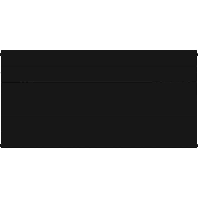 Mexen Line CL22 deskový radiátor 400 x 1600 mm, boční připojení, 1821 W, černý - W422L-040-160-70