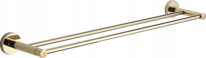 Mexen Remo dvojitý háček na ručník, zlatý - 7050725-50