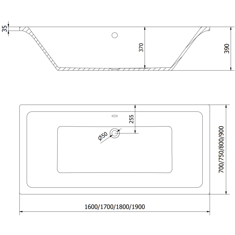 Mexen Cube obdélníková vana 170 x 80 cm s krytem a 1-křídlou zástěnou 80 cm, průhledná, černá - 550517080X9508000070