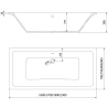 Mexen Cube obdélníková vana 180 x 80 cm s obkladem a 1-křídlovou zástěnou 90 cm, transparentní, zlatá