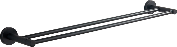 Mexen Remo dvojitý věšák na ručníky, černý - 7050725-70