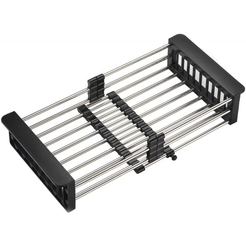 Mexen teleskopická kuchyňská odkapávač s nastavitelnou šířkou, černá - 660730-70