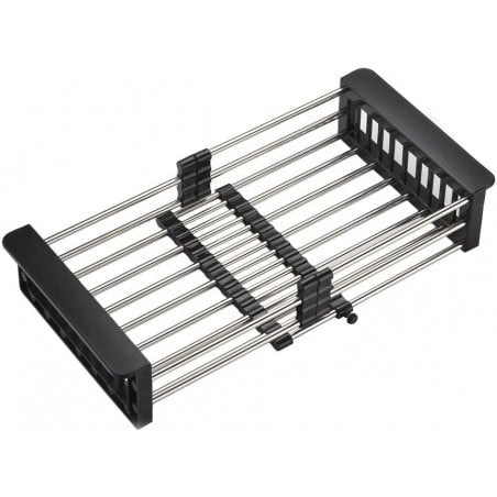 Mexen teleskopická kuchyňská odkapávač s nastavitelnou šířkou, černá - 660730-70