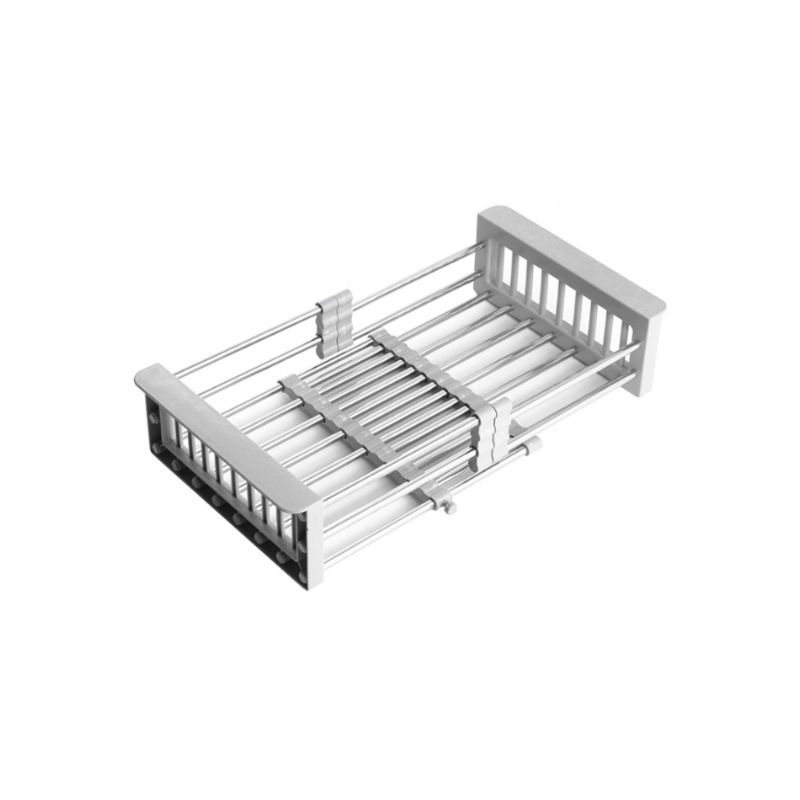 Mexen teleskopický kuchyňský odkapávač s nastavitelnou šířkou, šedý - 660730-71