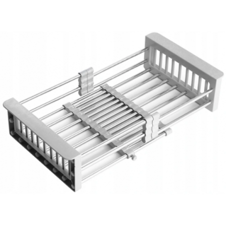 Mexen teleskopický kuchyňský odkapávač s nastavitelnou šířkou, šedý - 660730-71