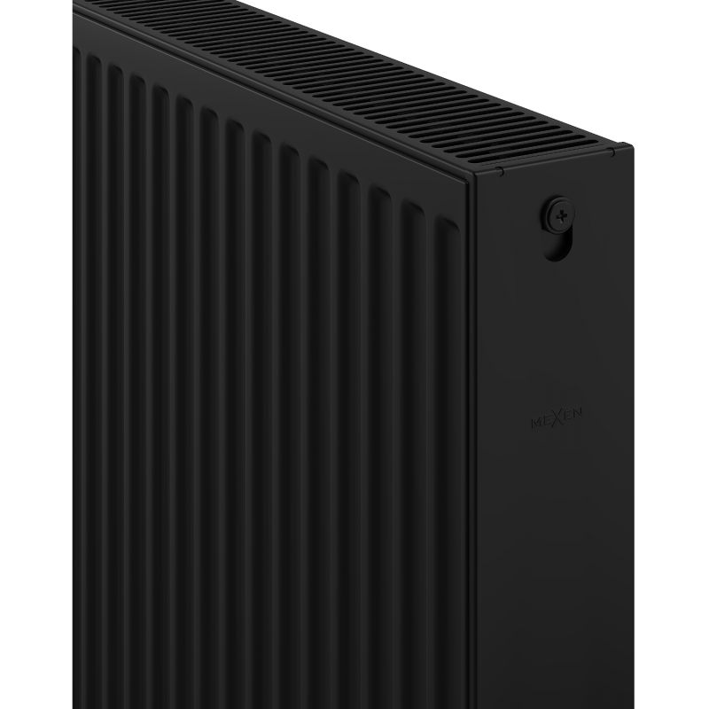 Mexen C22 deskový radiátor 400 x 1100 mm, boční připojení, 1304 W, černý - W422-040-110-70