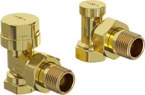 Mexen Uni-Term rohové radiátorové ventily, zlaté - W901-000-50