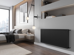 Mexen C22 desk radiátor 600 x 2000 mm, boční připojení, 3305 W, černý - W422-060-200-70