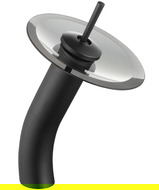 Mexen Niagara vysoká umyvadlová baterie, černá - 745610-77