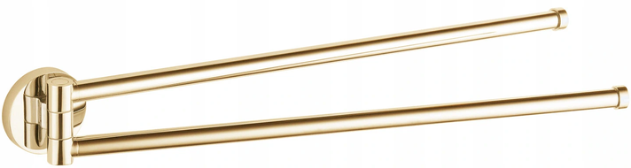Mexen Remo dvojitý otočný držák na ručník, zlatý - 70507255-50