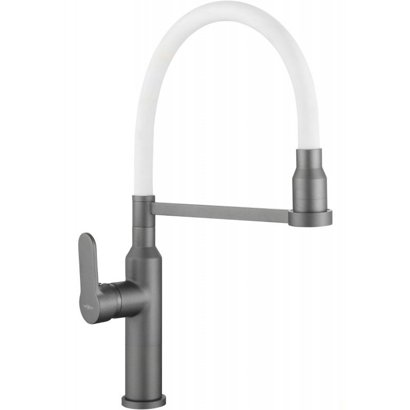 Mexen Edna kuchyňská baterie, šedá/bílá - 672900-62
