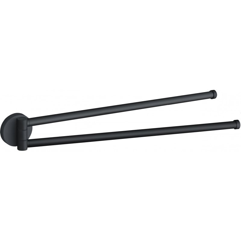 Mexen Remo dvojitý otočný věšák na ručníky, černý - 70507255-70