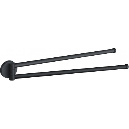 Mexen Remo dvojitý otočný věšák na ručníky, černý - 70507255-70