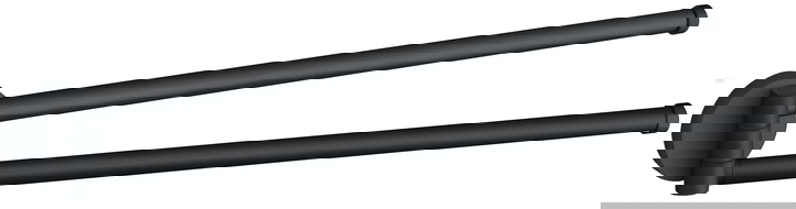 Mexen Remo dvojitý otočný věšák na ručníky, černý - 70507255-70