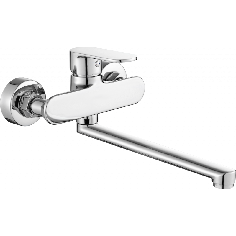 Mexen Milo baterie vanová dlouhá výlevka, chrom - 71335-00