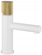 Mexen Elba One baterie umyvadlová, bílá/zlatá - 74101-25