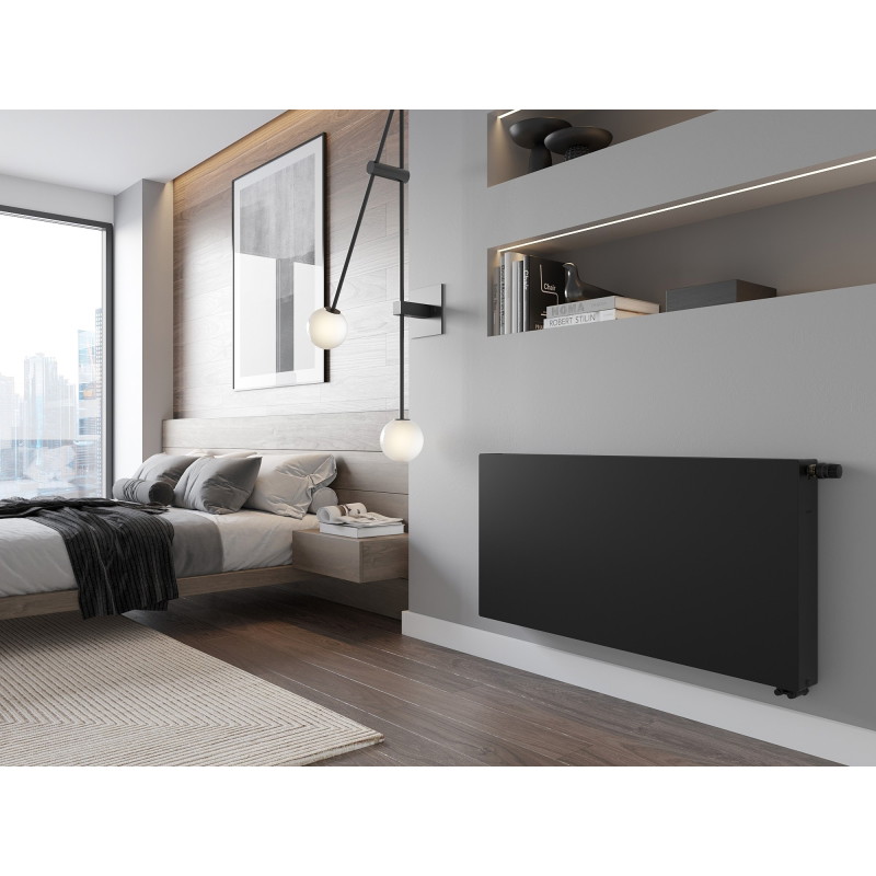 Mexen CVF22 Ploché deskové topení 600 x 1300 mm, spodní připojení, 2057 W, černé - W622F-060-130-70