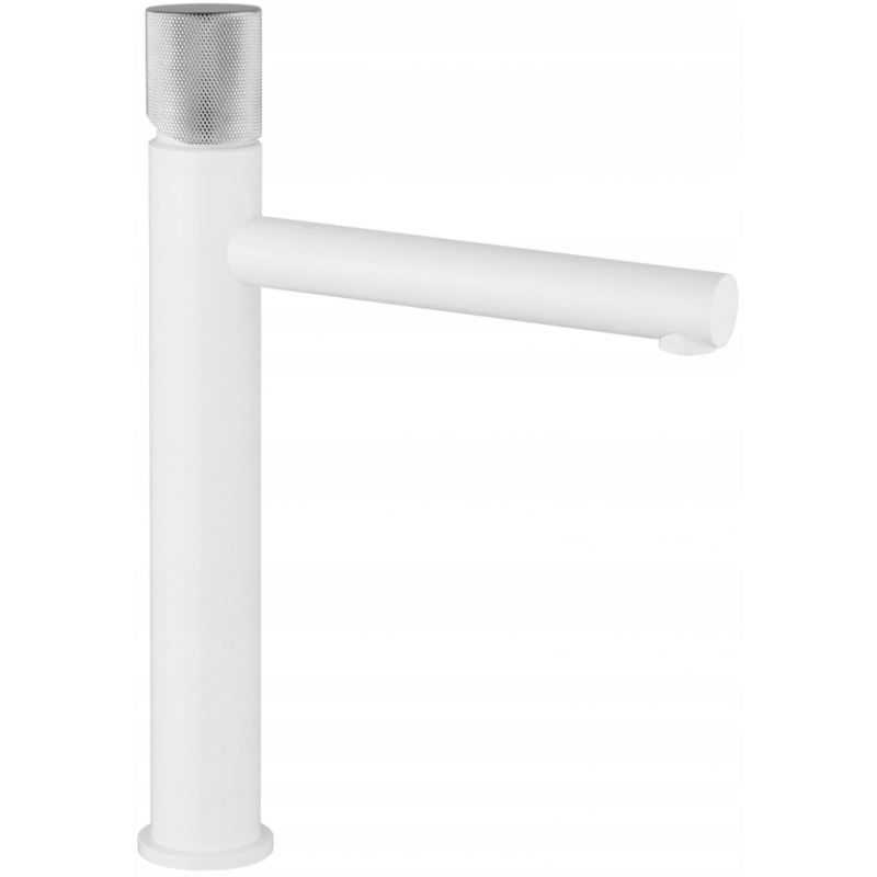 Mexen Elba One vysoká umyvadlová baterie, bílá/chrom - 74111-22