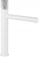 Mexen Elba One vysoká umyvadlová baterie, bílá/chrom - 74111-22