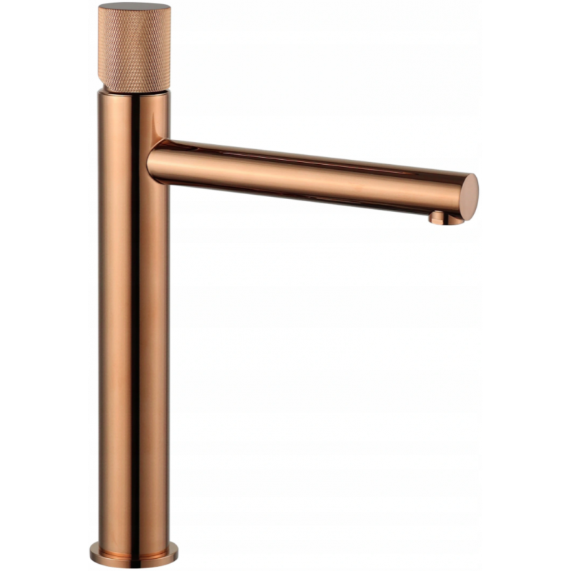 Mexen Elba One vysoká umyvadlová baterie, růžově zlatá - 74111-60