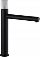 Mexen Elba One vysoká umyvadlová baterie, černá/chrom - 74111-77