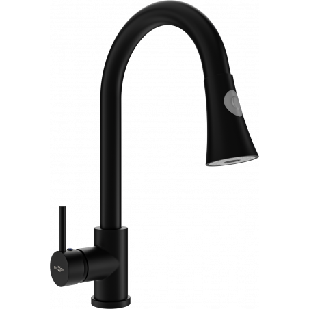 Mexen Elia kuchyňská baterie, černá - 670101-70