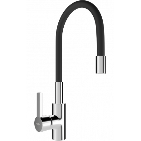 Mexen Flex kuchyňská baterie, chrom/černá - 670900-07