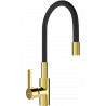 Mexen Flex kuchyňská baterie, zlatá/černá - 670900-57