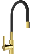 Mexen Flex kuchyňská baterie, zlatá/černá - 670900-57