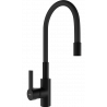 Mexen Flex kuchyňská baterie, černá - 670900-70