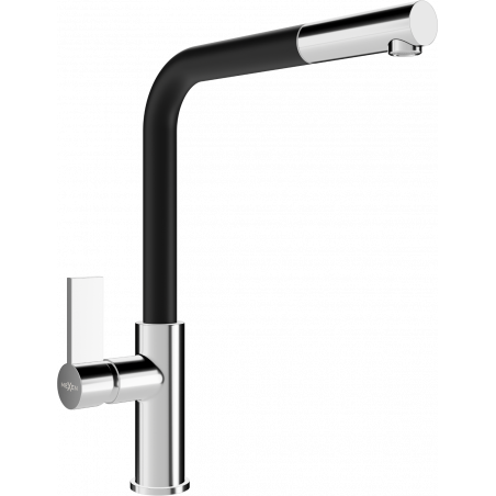 Mexen Flora kuchyňská baterie, chrom/černá - 670401-07