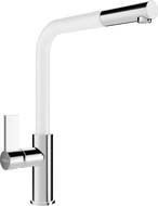 Mexen Flora kuchyňská baterie, chrom/bílá - 670401-02